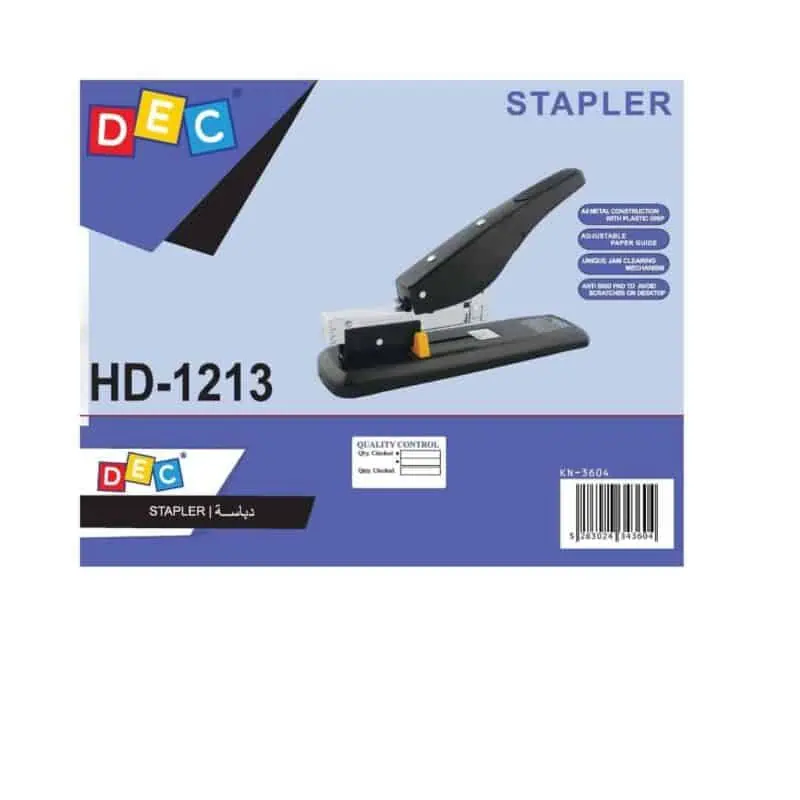 Stapler HD-1213 Black Office Stapler
