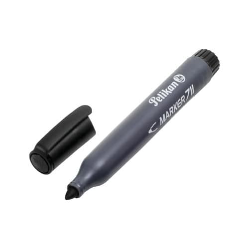 Permanent Marker 711  10 pcs Round Tip  Black
