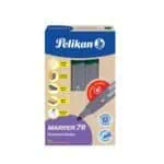 Permanent Marker 711  10 pcs Round Tip  Green