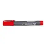Permanent Marker 710  10 pcs Chisel Tip  Red