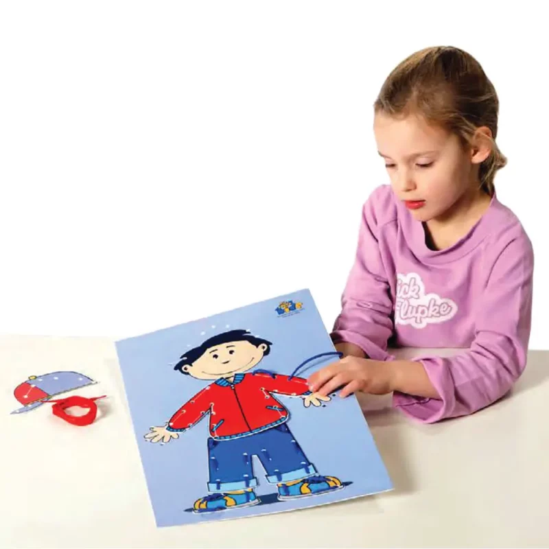 House of kids 17-piece lacing game character set - sensory & matching educational toy
