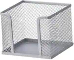 a wire mesh basket on a white background