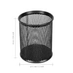 a black mesh pencil holder