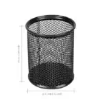 a black mesh pencil holder