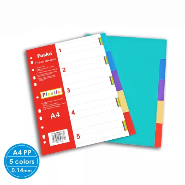 Foska - 5 Colors Plastic Dividers