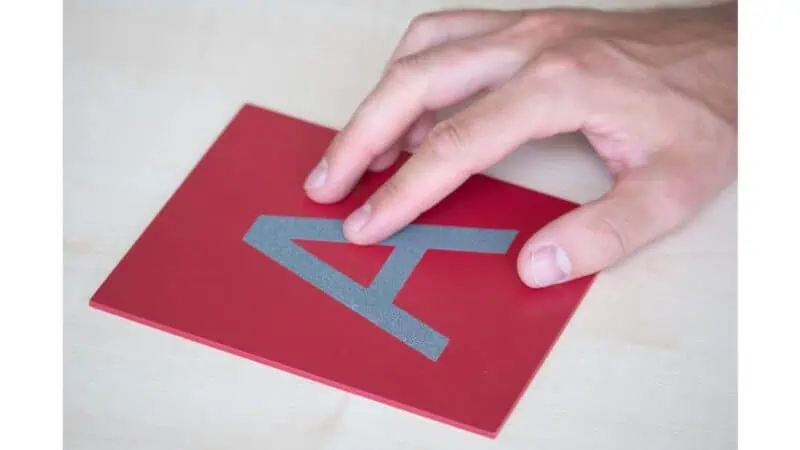 Tactile Plates, Upper Case Letters