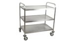 Vinco Educational 3-Level Serving Trolley: Robust, Heat-Resistant, and Ideal for Daycare Centers - Easy to Assemble and Child-Friendly
