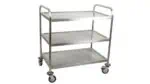 Vinco Educational 3-Level Serving Trolley: Robust, Heat-Resistant, and Ideal for Daycare Centers - Easy to Assemble and Child-Friendly