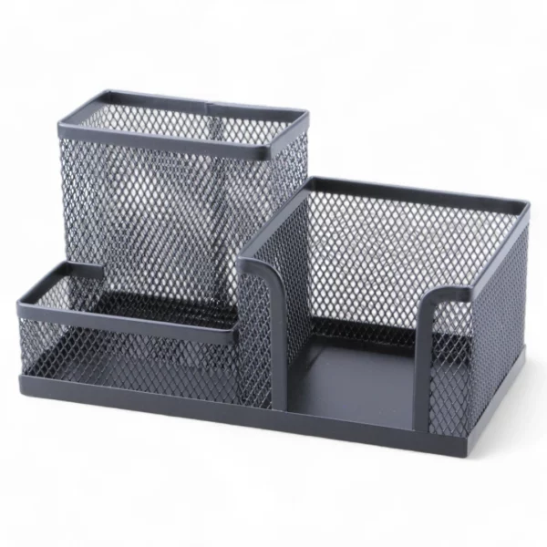 Metal Mesh Memo Organizer BLACK