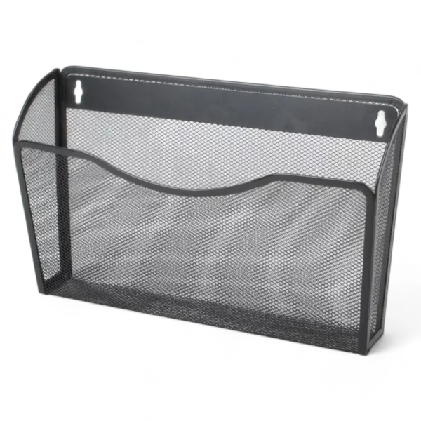 a black mesh basket