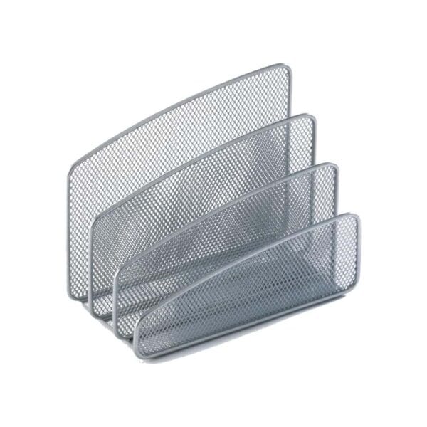 a group of wire mesh folders