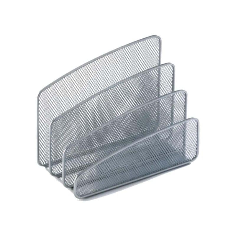 A group of wire mesh folders