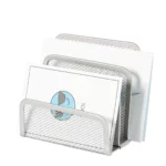 a group of papers in a metal holder
