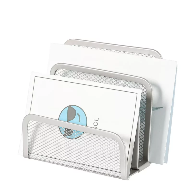 A group of papers in a metal holder