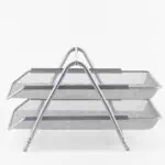 a metal tray with a couple of trays