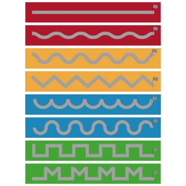 a set of colorful rectangular shapes