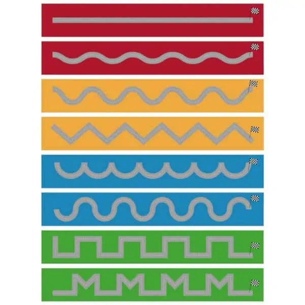 a set of colorful rectangular shapes