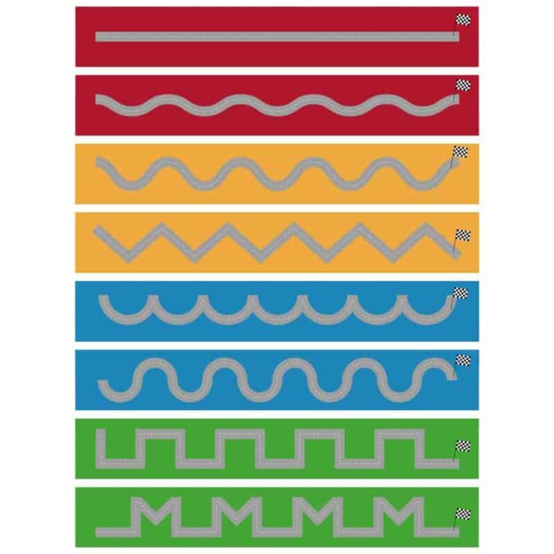 A set of colorful rectangular shapes