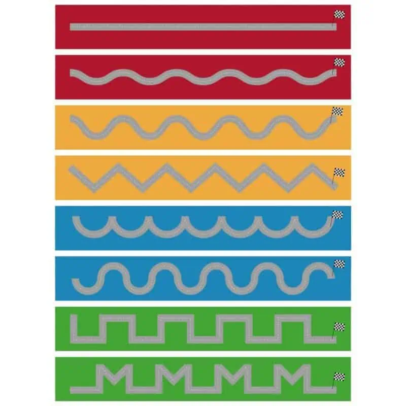 a set of colorful rectangular shapes