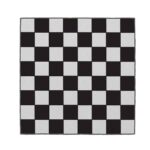 a black and white checkered board