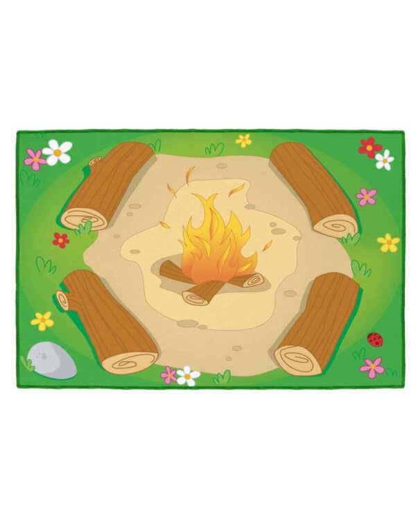 a cartoon of a campfire