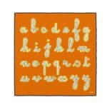 a close-up of a alphabet