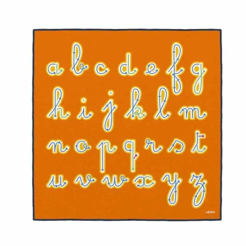 a close-up of a alphabet
