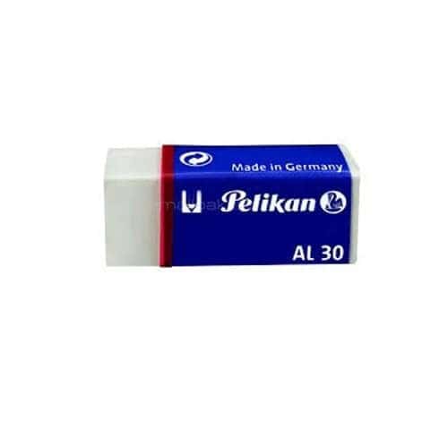 Pelikan AL30 White Eraser Box - Bulk Pack of 30 Pieces for School, Office, Art - High-Quality, Non-Toxic