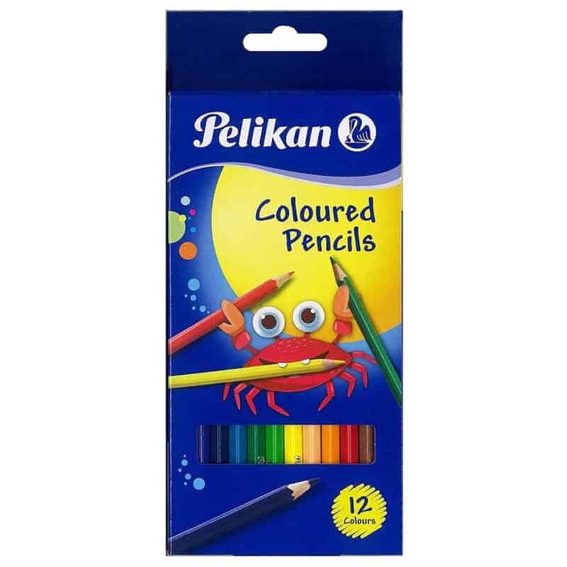 Premium pelikan 12-pack colored pencils: high-quality, break-resistant art tools for vibrant drawing and coloring