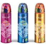 Y-Plus Forest Triangle 12 Jumbo Colored Pencils In Metal Tube