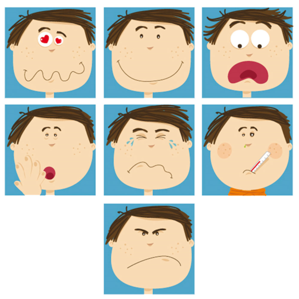 House Of Kids How are you today? - 15-Piece Set, 29x29cm