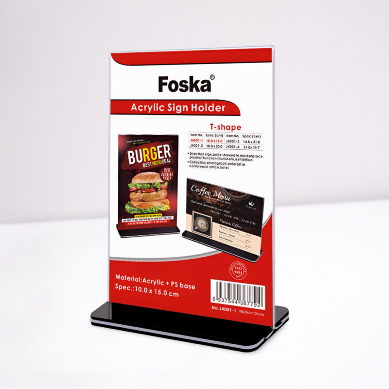 Foska foska - acrylic sign holder 21x29. 7cm