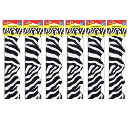 Trend enterprises zebra white terrific trimmers®