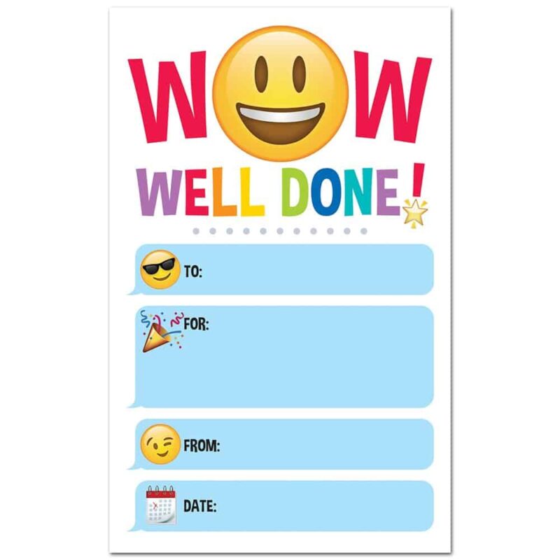 Creative teaching press emoji fun well done! Award ctp-2517