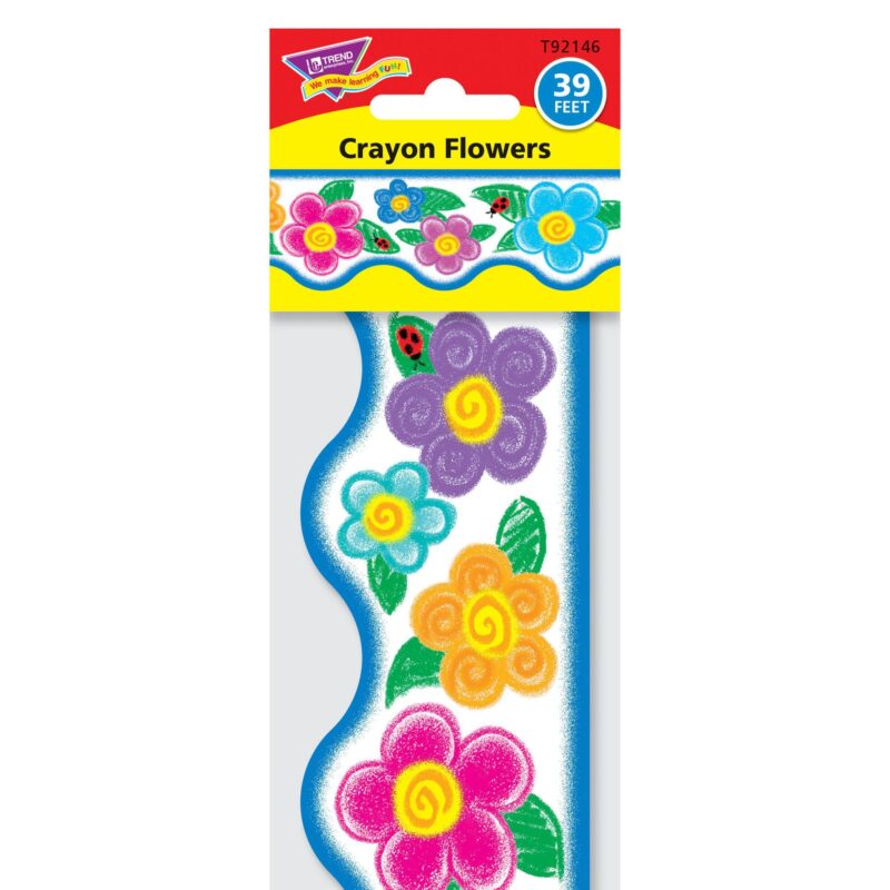 Trend enterprises crayon flowers terrific trimmers®