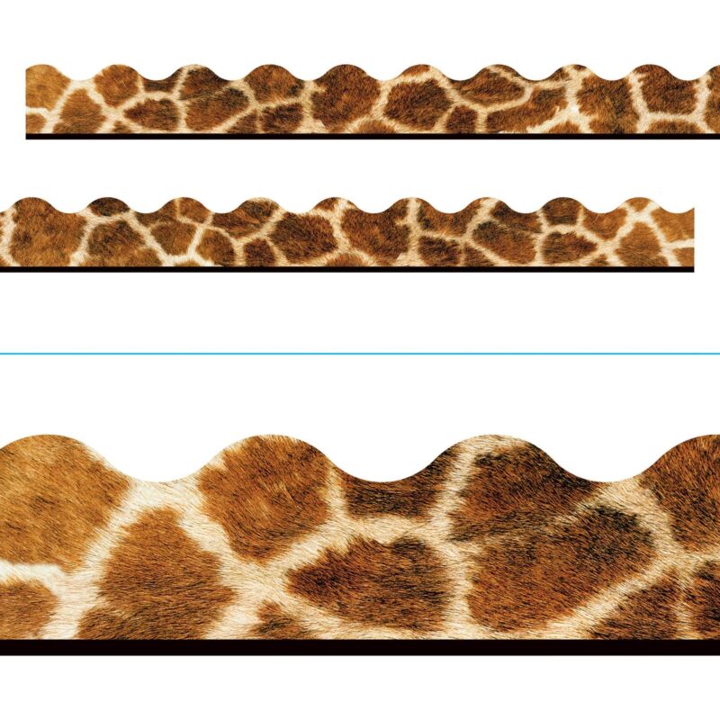 Trend enterprises set the theme for your bulletin board sets, announcements, and calendars with fun patterns and bold artwork. Great for parties, meeting rooms, lobbies, break areas. Handy for art and craft projects, too. Reusable, pre-cut, and scalloped trimmers are 2 1/4" wide, with 32 1/2' in a pack.