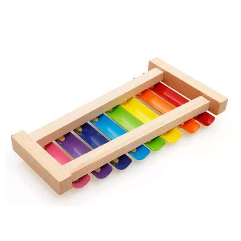Mkt wooden xylophone with 2 sticks