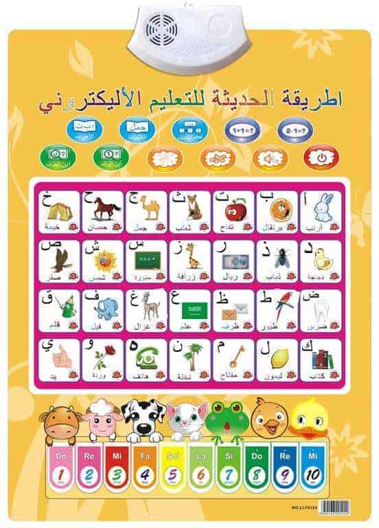 Mkt arabic alphabet educational wall chart