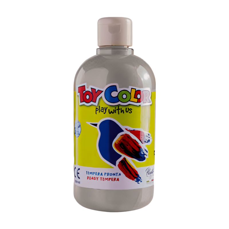 Toy color this super-washable ready-mixed tempera paint has been created specifically for children"s use as it is safe and easy to clean from hands and clothes 500 ml bottle of ready-to-use tempera, particularly suitable for children and easily washable from hands and many fabrics.