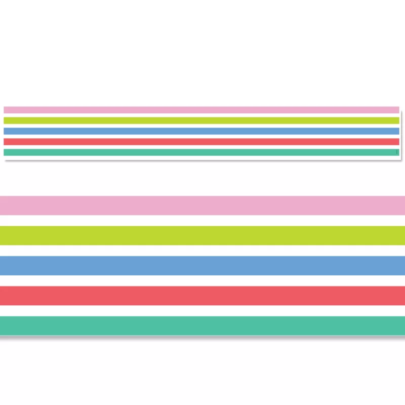 Creative teaching press <p>smart and simple, this rainbow stripes border features horizontal rainbow stripes that consists of a more variety of colors than the classic rainbow. Use it alone to create a classic look or layer it with another border for a unique look. Perfect for use on bulletin boards in a wide variety of classroom, office, and school settings.  <span style="background-color: rgb(255, 255, 255); font-family: "times new roman"; font-size: 16px;">these new ez borders come in smaller strips, which are easier to manage and store. Each package comes with enough borders to complete 2 full bulletin boards. </span></p><ul><li>24, 24 inch strips</li><li>48 feet per package</li><li>width: 3"</li></ul>