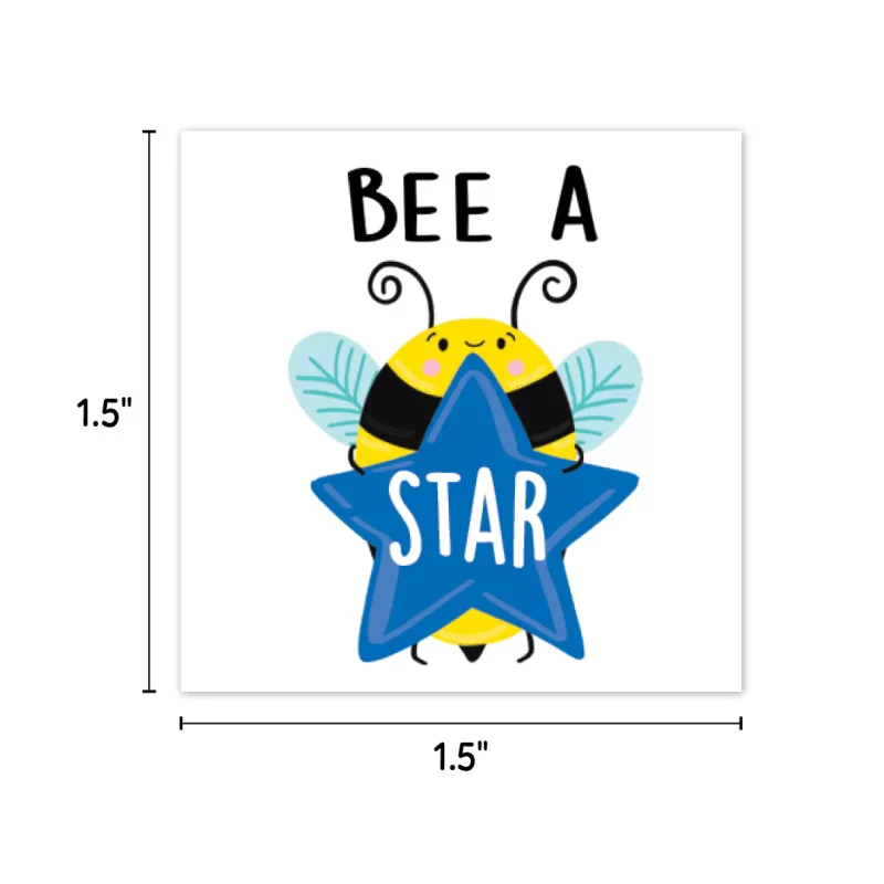 كريتف تيتشيج برس جائزة الطلاب بهذه الملصقات مكافآت النحل. العبارات الإلهامية والمضحكة مثل "bee happy"، "bee-lieve you can"، "bee smart" و"wow" مزودة بالنحل الودود لخلق ملصقات محفزة لجعل الطلاب يشعرون بفخر من جهودهم. حوالي 1. 5' x 1. 5"، 60 ملصق في الحزمة، خالية من الحمض.