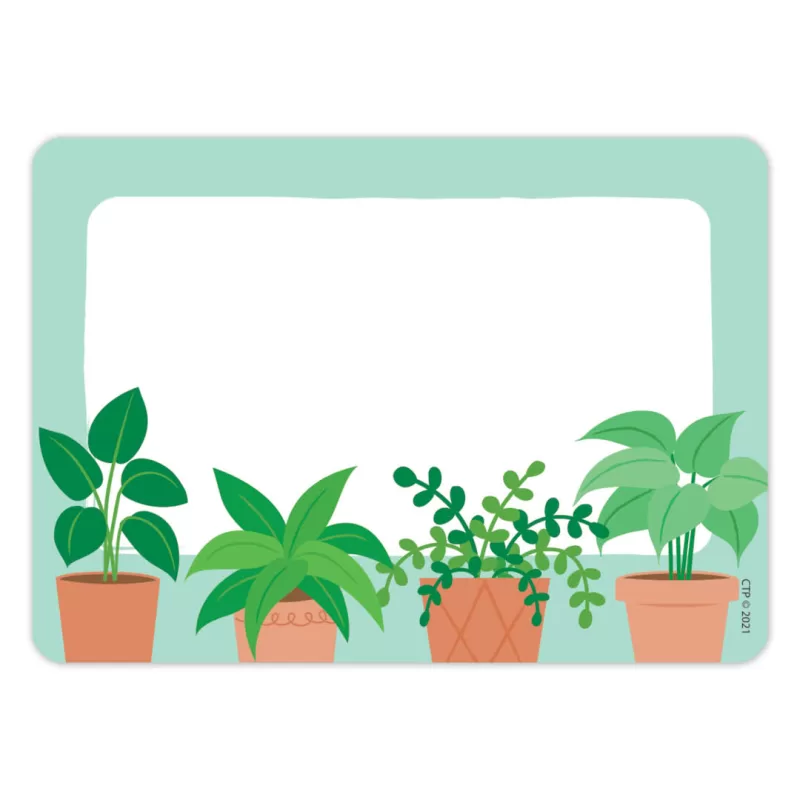 Creative teaching press <p>these positively plants labels are great as name tags for visitors, new students, trips, parties, orientations and visitations, or to label storage areas, folders, and books. </p><ul><li>self-adhesive</li><li>3 ½" x 2 ½"</li><li>36 labels per package</li></ul>
