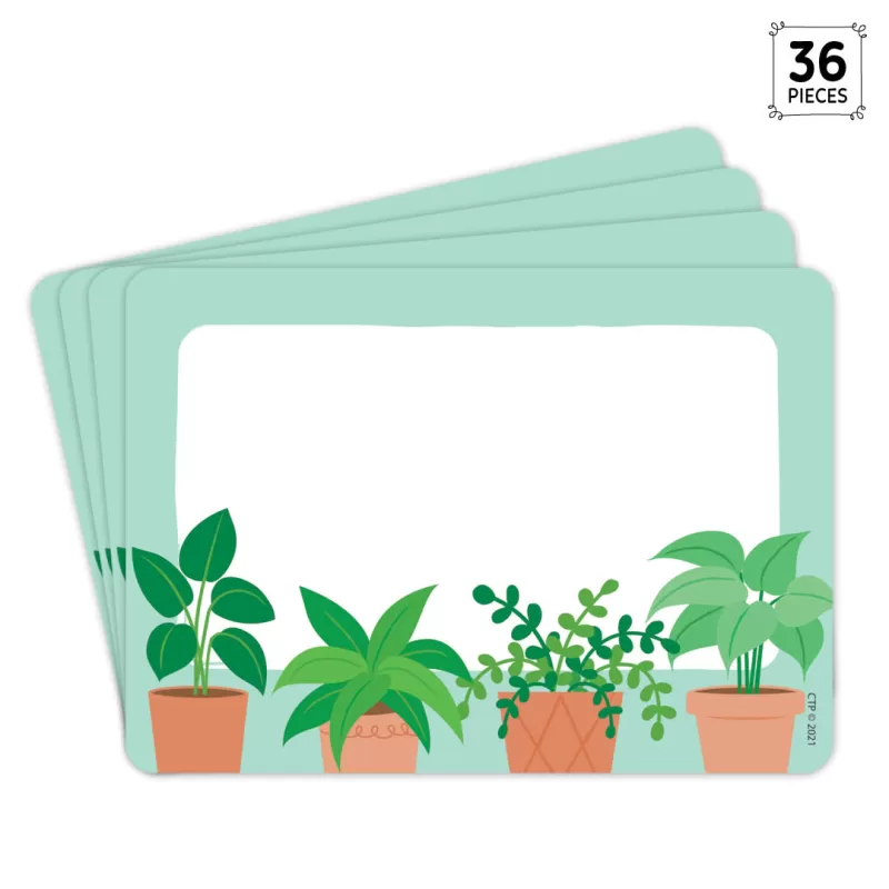 Creative teaching press <p>these positively plants labels are great as name tags for visitors, new students, trips, parties, orientations and visitations, or to label storage areas, folders, and books. </p><ul><li>self-adhesive</li><li>3 ½" x 2 ½"</li><li>36 labels per package</li></ul>