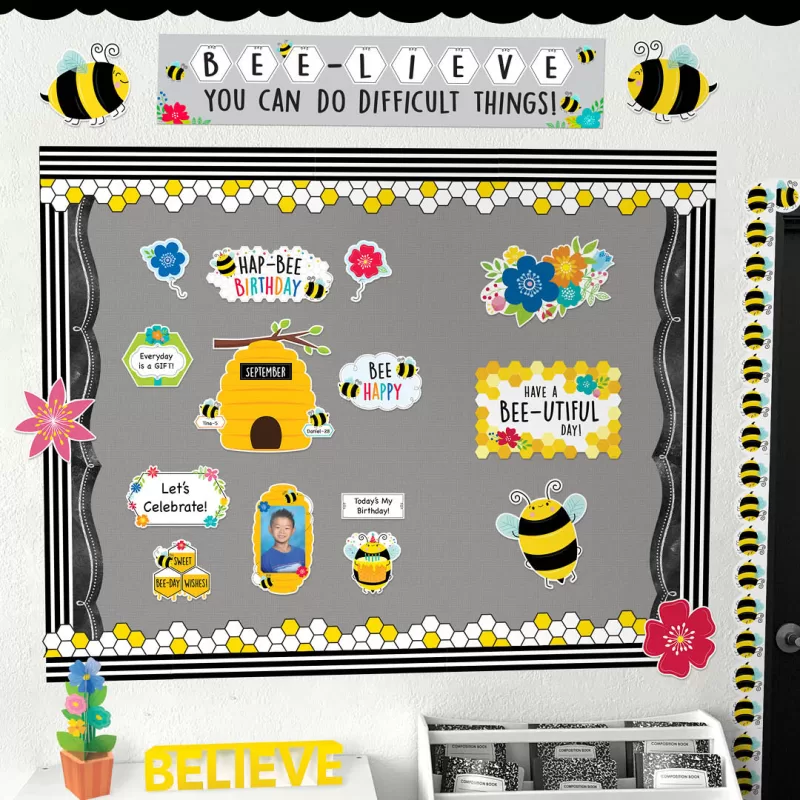Creative teaching press <p>use this busy bees welcome banner anywhere you need a bright message or bit of inspiration! This versatile 2-sided banner features a different message on each side—side 1: "welcome" and side 2: "bee-lieve you can do difficult things! " it can be used during back-to-school to welcome students and parents then flipped over for a motivational message for the rest of the school year. </p><p>the bright design and positive messages make this banner perfect to use in so many places—the classroom, home, a school office, a hallway, a daycare, and more! The fully assembled banner measures over 3 feet wide! </p><ul><li>2-sided</li><li>39" x 8"</li></ul>
