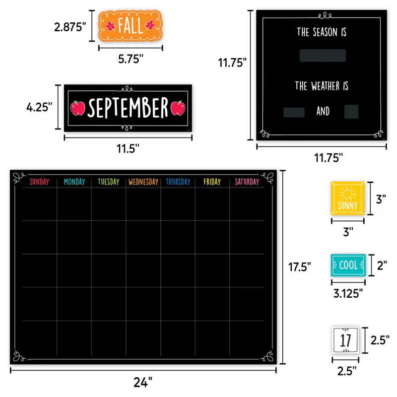 Creative teaching press doodle calendar set (core decor) bulletin board