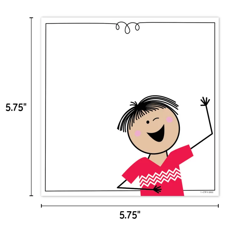 Creative teaching press <p>add a touch of diversity to your learning displays and activities with these stick kids 6" designer cut-outs! These cut-outs are perfect for class messages, writing assignments, learning center activities, accenting bulletin boards, and more! Use them to give special recognition for a job well done or to write a positive note to a student or parent. The cut-outs can also be used to make quick and easy labels on cubbies, student folders, supply bins, binders. </p><ul><li>36 pieces per package</li><li>6 each of 6 designs</li></ul>