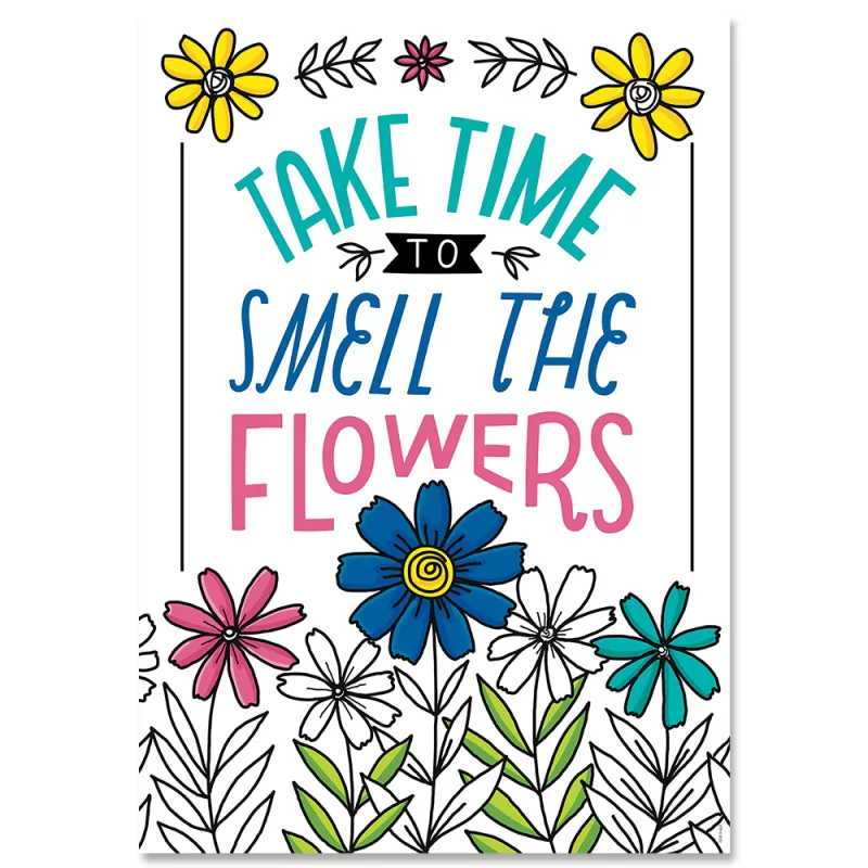 Creative teaching press take time toé (bright blooms) inspire u poster