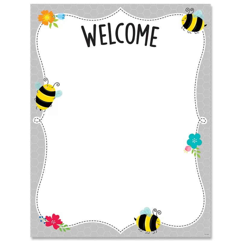 Creative teaching press <p>the bright colors and fun designs in this welcome busy bees chart makes this chart a stylish way to organize and communicate important information in any classroom. Back of chart includes reproducibles and activity ideas to reinforce skills. </p>