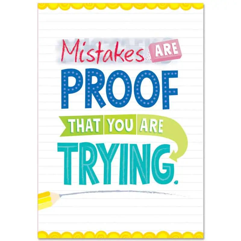 Mistakes Are Proof... Inspire U Posters - Image 1