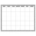 Buffalo Check (Core Decor) Calendar Chart